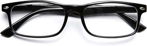 Miniatura 4 de Paquete de 5 lentes de lectura unisex rectangulares vintage con marco de plástico para hombres y mujeres