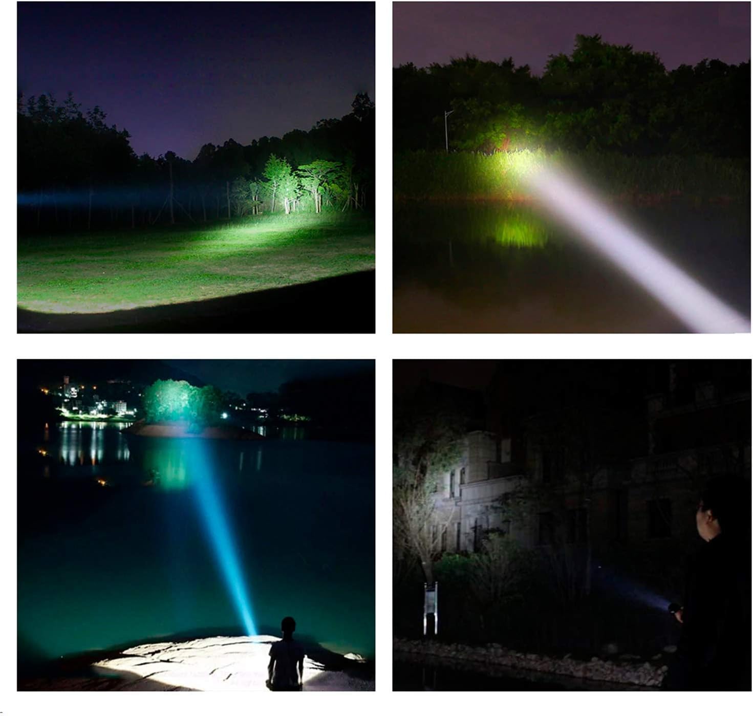 Super Bright 18 LEDs Handheld Flashlights High-power 15000 Lumen USB Rechargeable Build-in Batteries Bright Flashlight Waterproof 3 Modes Torch For Camping, Hunting,Fishing And Outdoor Activities - - 