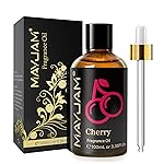 MAYJAM 100ML/3.38FL.OZ Cherry Fragrance Oils with Glass Dropper, Essential Oils for Diffusers for Home, Long Lasting Scented Oils for Diffusers Soap Candle Making