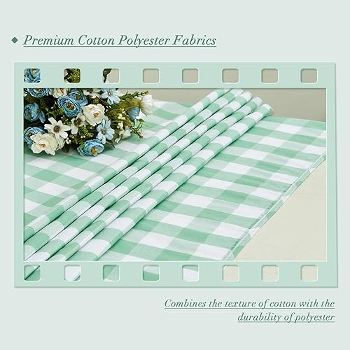 Miniatura 2 de LUOLUO Camino de mesa, lavable a máquina, decorativo, para comedor, fiesta, tocador, bufanda, hogar al aire libre (avena, 14 x 51)