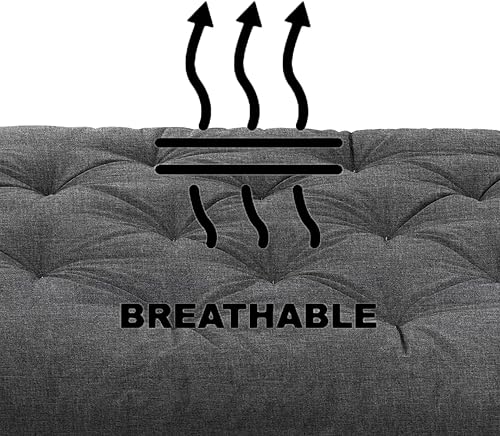 Miniatura 120 de Poly Solid - Colchón de futón completo, 8 pulgadas, color azul polvoriento Negro -,Azul,rosado (Blush Pink),Borgoña,Burnt orange,2-Burnt