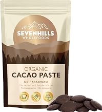 Sevenhills Wholefoods Organic Cacao/Cocoa Paste, Wafers, (Liquor, Mass) 500g