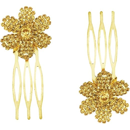 AccessHer Trendy Golden Hair Accessories Clip
