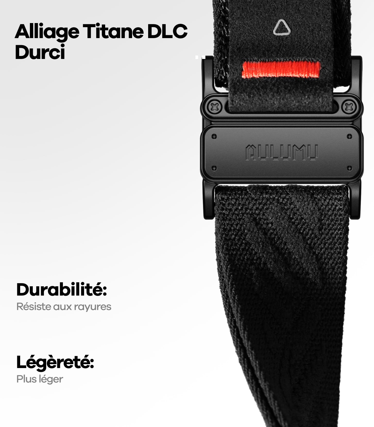 Aulumu CS03 Bracelet Galaxy Watch Ultra 47mm, Bracelet avec Boucle Magnétique en Titane, Bande Tricotée Gaufrée pour Galaxy Watch Ultra (2025/2024)