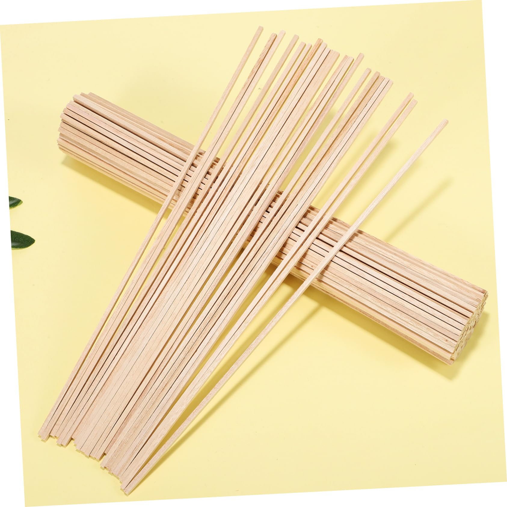 150 Palitos de Madera Madera Beige sin Tratar, Fáciles de Pintar y Lijar, para Manualidades, para Bricolaje y Modelos