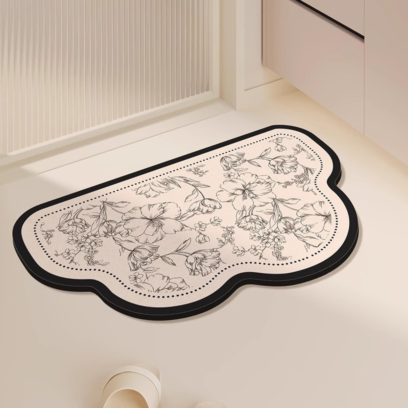 Alfombra de baño diatomita 50x80cm absorbente para suelo húmedo