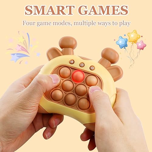 Miniatura 4 de Juguete de empuje rápido con luces, juguete de empuje rápido con luces, juego de burbujas de empuje rápido, juguete iluminado para niños, niños y