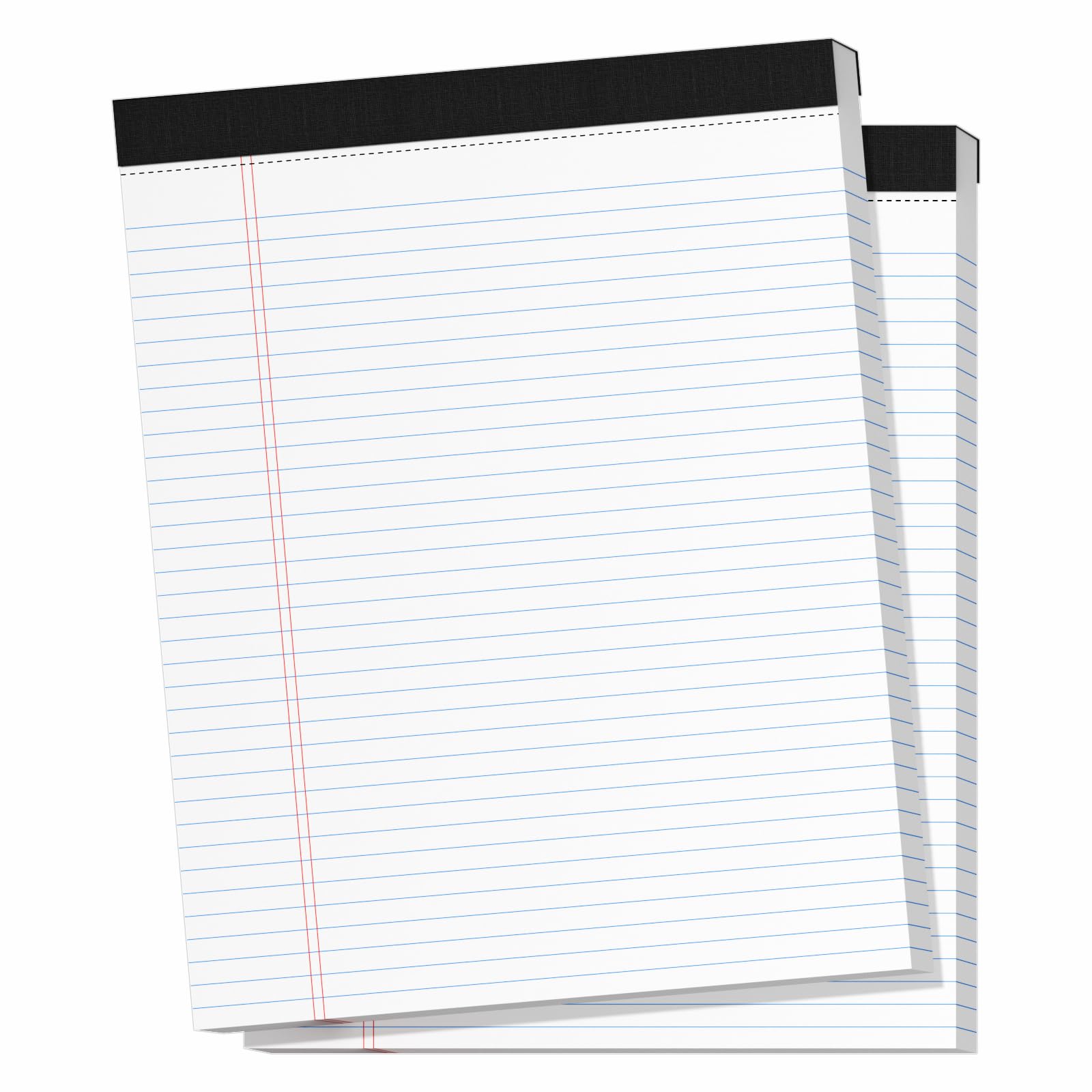 2 Pack Legal Pads 8 5 x 11 Wide Ruled Writing Notepads 50 Sheets Pad Perforated Pages 100