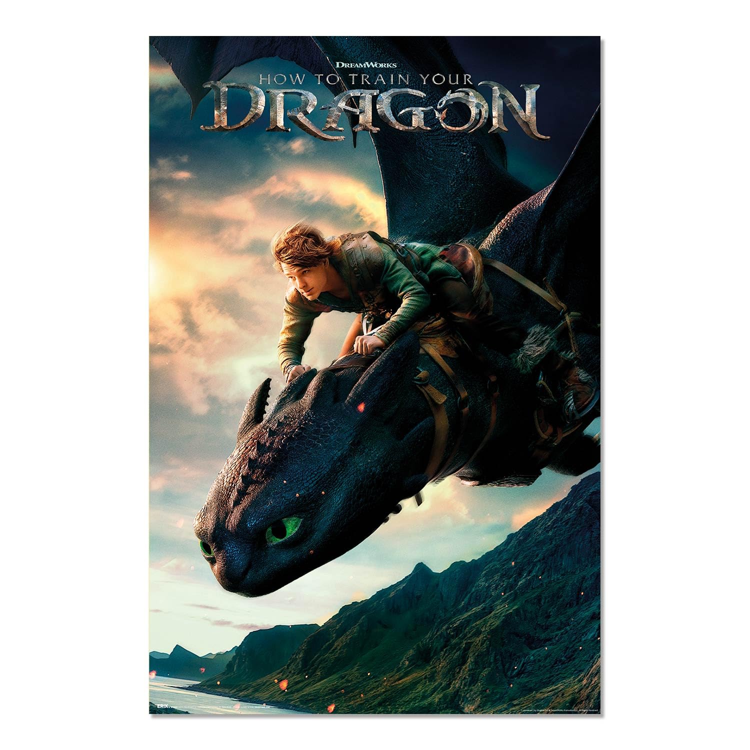 Grupo Erik Poster How To Train Your Dragon (2025 film) - 36 x 24 inches / 91.5 x 61 cm - Shipped Rolled Up - Cool Posters, Art Poster, Wall Posters & Prints