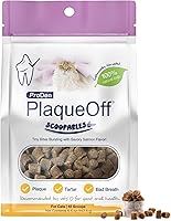 Vista 15 de ProDen PlaqueOff masticables con algas orgánicas - para perros y gatos de razas pequeñas y medianas - Apoya dientes, encías y aliento saludables