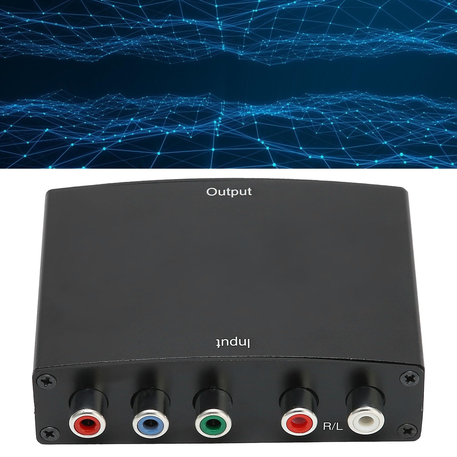 Annadue Convertitore YPbPr a HDMI, Supporta L'adattatore Convertitore Audio Video 1080P per DVD a Monitor e Proiettore HDTV (Spina europea)