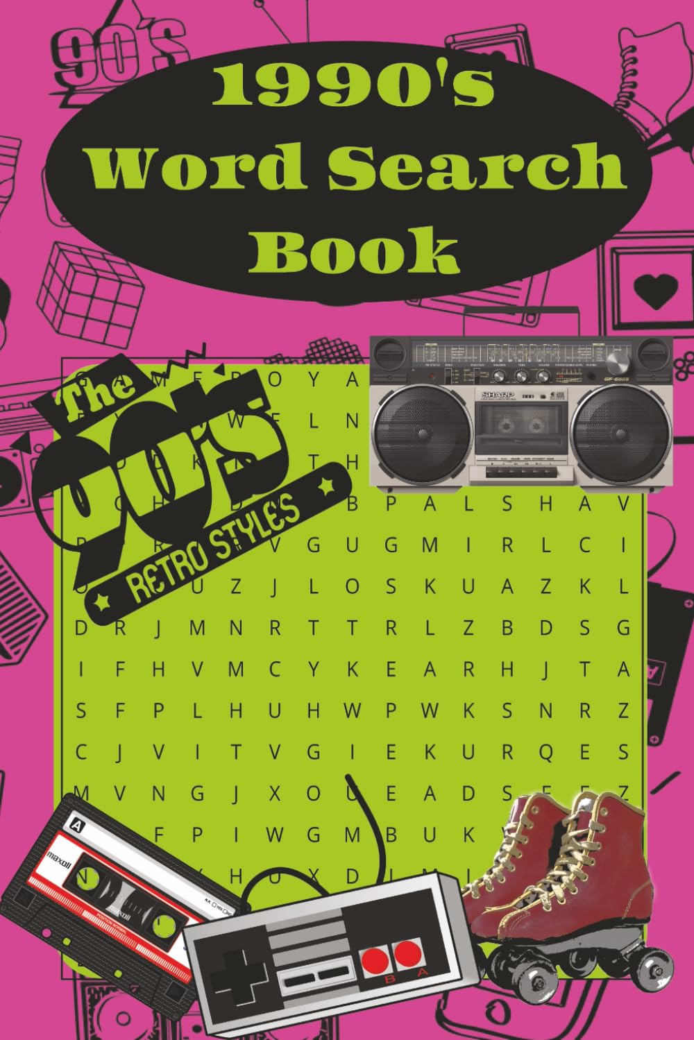 1990's Word Search Book: Travil game, gift (Decades of Memories)