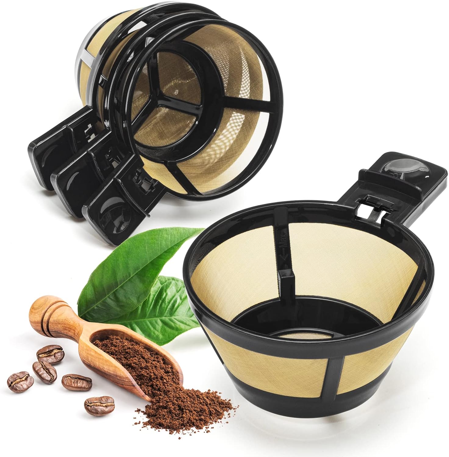 Reusable coffee filters, 4 packs coffee filter basket for Hamilton