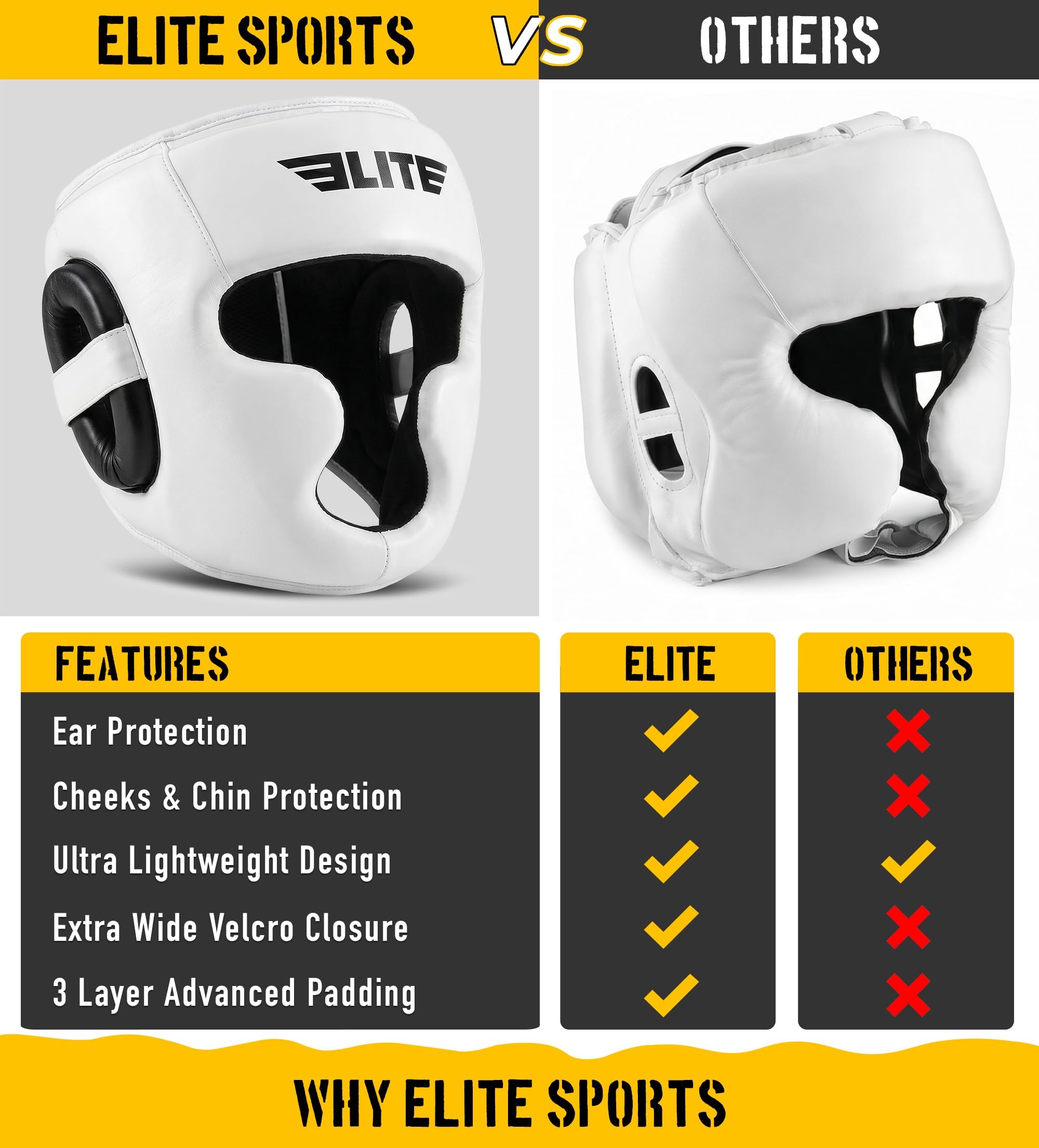 キックボクシングヘッドギア4個セットまとめ売り Amazon | Elite Sports ボクシングヘッドギア メンズ ボクシングヘッド