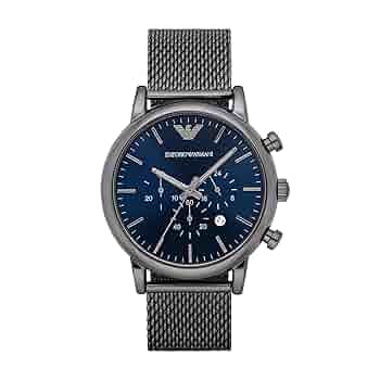 Emporio Armani 腕時計 •カフス　ブルー Amazon.com: A｜X ARMANI EXCHANGE Men's Chronograph Blue