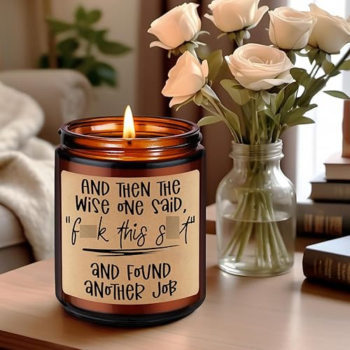 Miniatura 5 de Miracu Velas perfumadas  Regalos para dejar de trabajar, nuevo regalo de trabajo para mujeres y hombres  Divertidos regalos para salir de compañeros