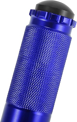 Miniatura 7 de Motoforti 1 par 0.315 in aleación de aluminio universal motocicleta plegable trasero reposapiés estribera pedal peg bicicleta bicicleta ciclismo azul