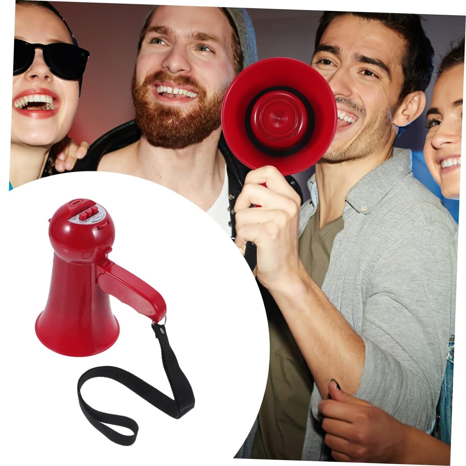 Megafono Altoparlante Altoparlante Megafono Portatile per Altoparlante Sportivo Amplificatore Vocale Altoparlante per Cheerleader Megafono Bullhorn