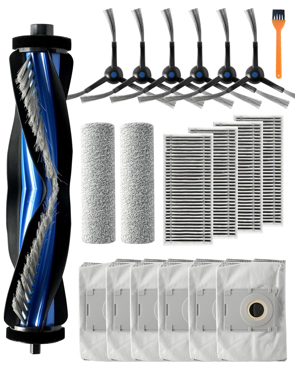 KEEPOW 20 Stück Zubehör Set für ECOVACS DEEBOT X8 PRO Omni /