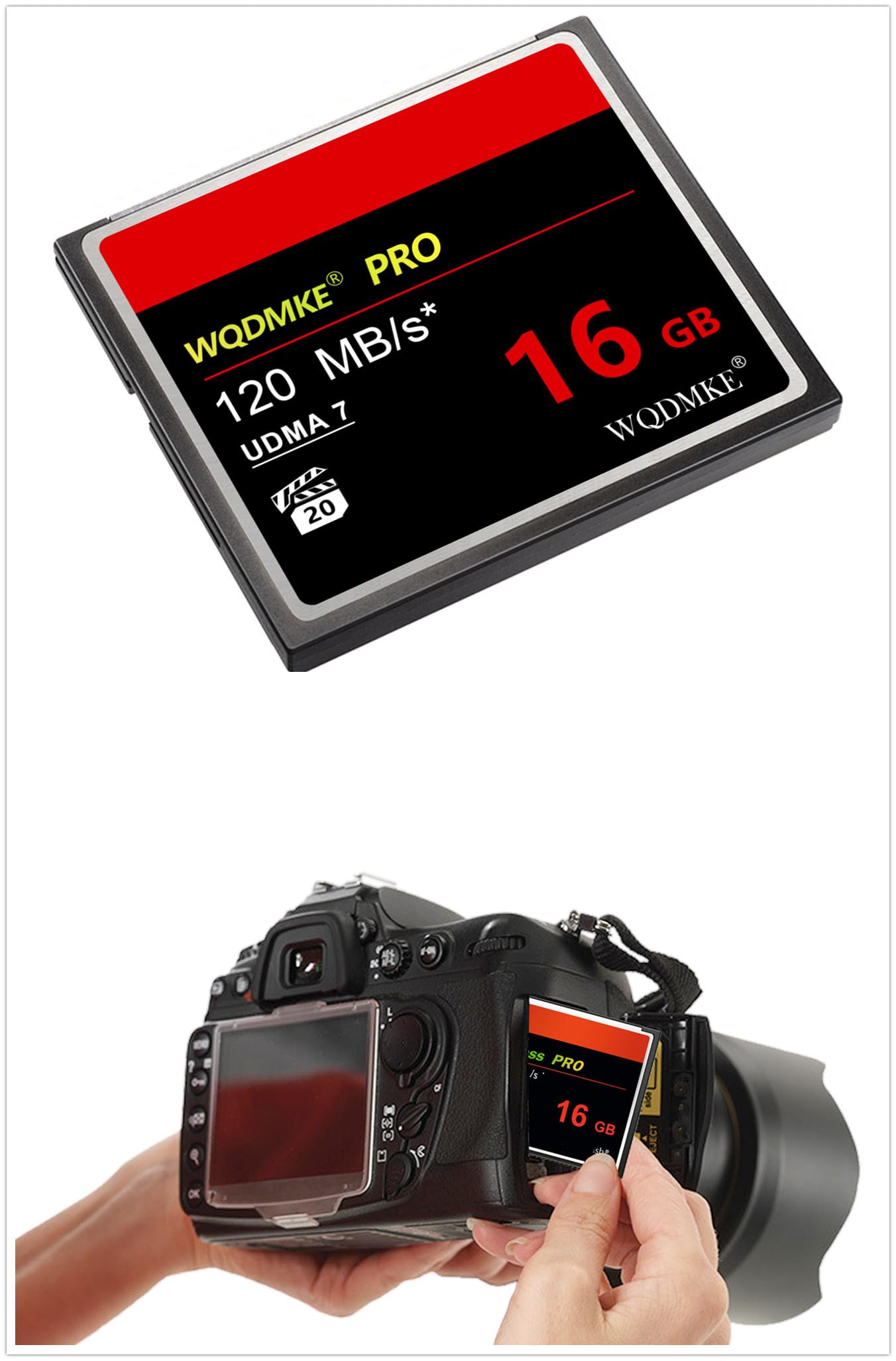 Scheda di memoria flash compatta da 16 GB, velocità UDMA fino a 60 MB/s CF