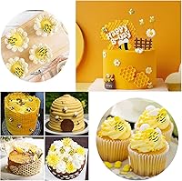 Vista 9 de ZiXiang Bumble Bee - Molde de silicona para fondant, moldes de colmena de abeja, moldes de chocolate para cupcakes, decoración de pasteles