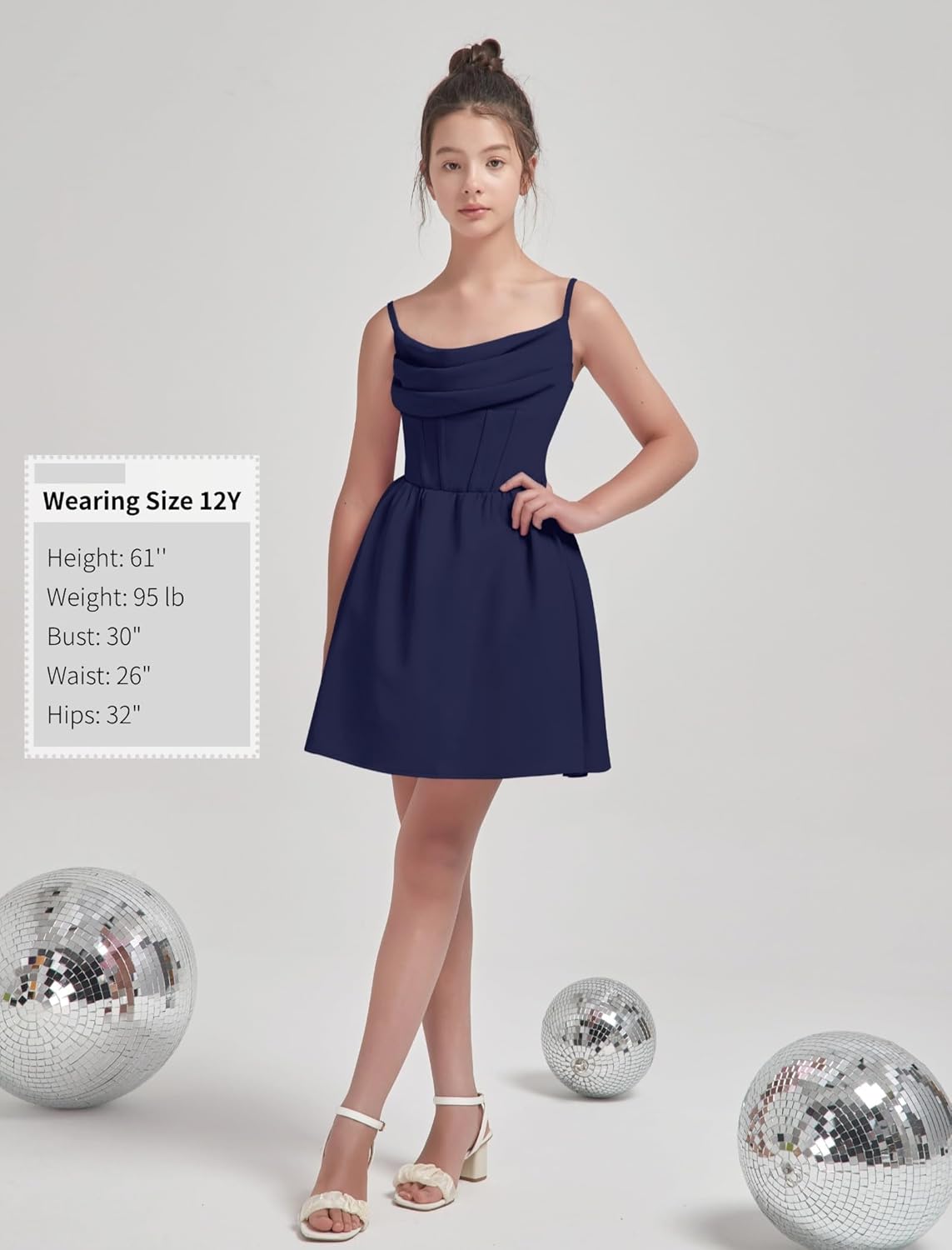 EXARUS Girls Summer Easter Dress Tween Party Dance Birthday Cocktail Teen Junior HOCO Ruffle Mini Elegant Dresses 10-16Y
