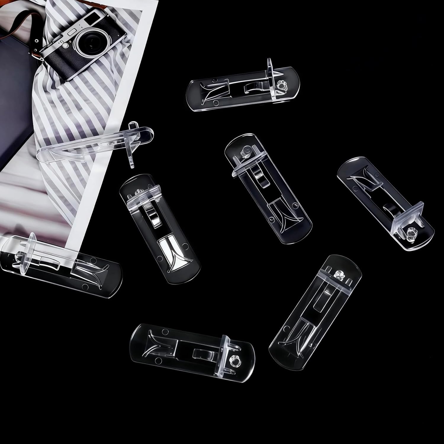 Plastic Locking Shelf Support Pegs, 5mm Self-Locking Shelf Pins for 3/4 inch (20mm) Thick Shelves - 20 Pcs Clear Cabinet Clips for Kitchen Cabinet, Wardrobe, Bookshelves