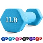 Portzon Weights Dumbbells with Neoprene Coating, 1LB-3LB Anti-Roll, Anti-Slip, Hexagonal Home Fitness Equipment for Shoulder,Neck, and Hand Training for Seniors over 55 old