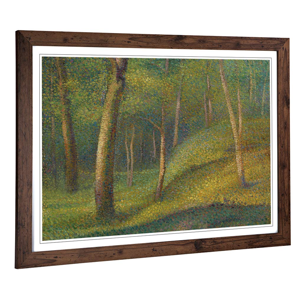 Big Box Art Framed Print of Henri Le Sidaner Woodland Forest Design | Wall Art Picture | Home Decor for Kitchen, Living Room, Bedroom, Hallway, Walnut, A2 / 24.5x18 Inch / 62x45cm