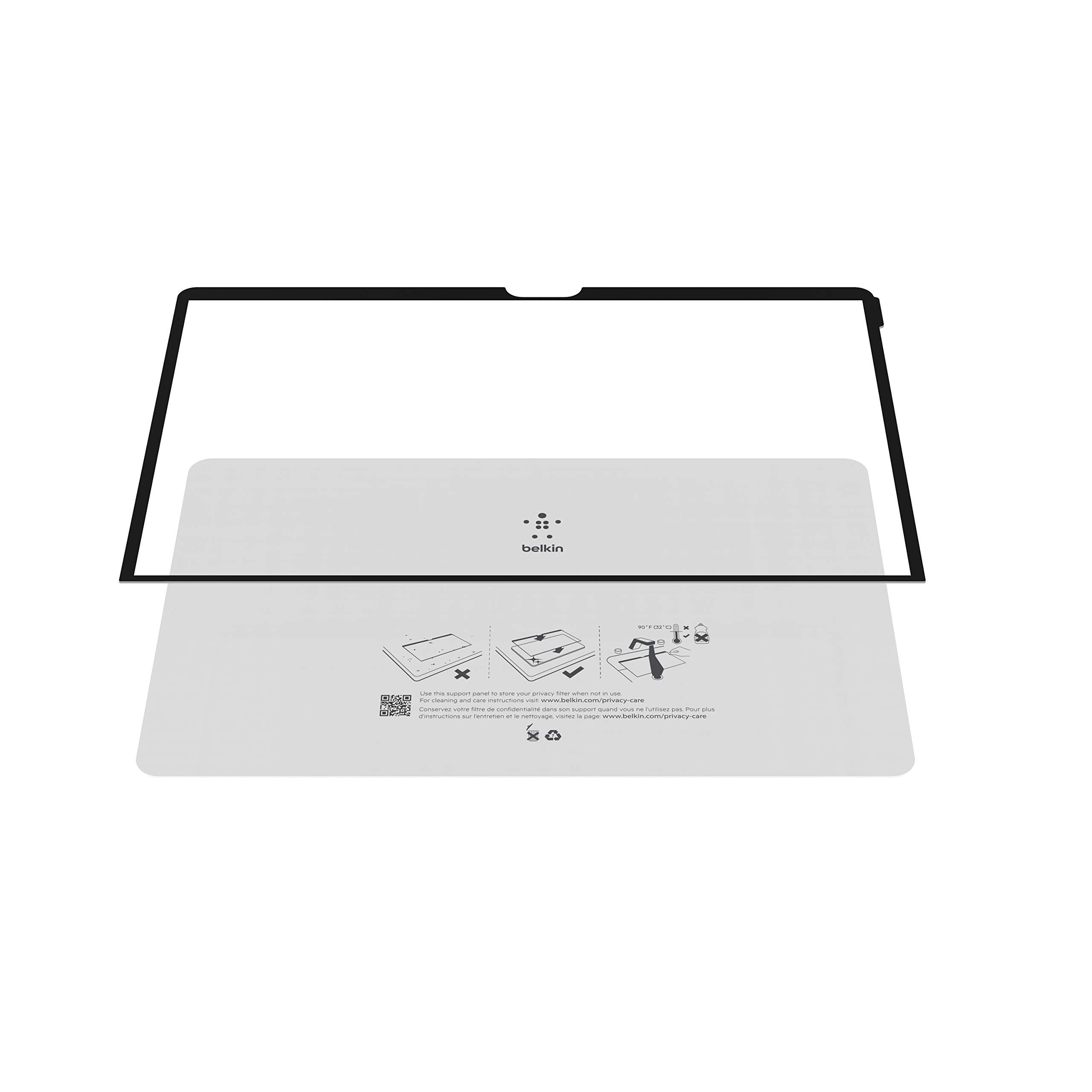 Belkin ScreenForce TruePrivacy Proteggi Schermo per MacBook PRO 16, Pellicola Protettiva per Privacy, Rimovibile e Riutilizzabile, Trasparente