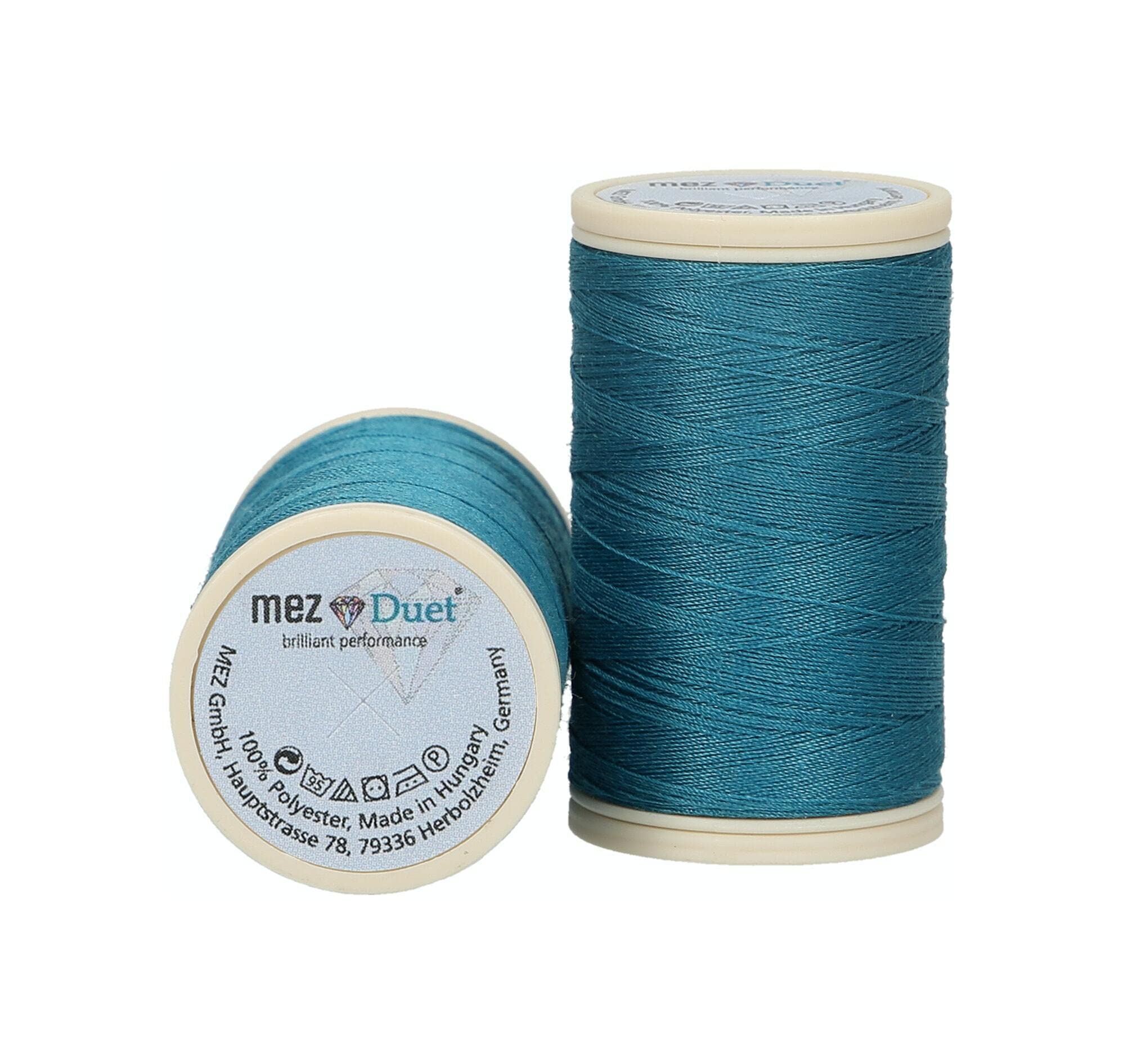 MEZ Duet Nähgarn Stärke 100 – Polyester-Garn 200m, Für Bekleidung & Stretch-Stoffe