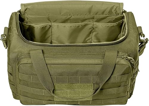 Miniatura 2 de Bolso táctico de la bolsa de la lona resistente del gimnasiomochila táctica personalizada bordada con su propio texto (verde oliva)