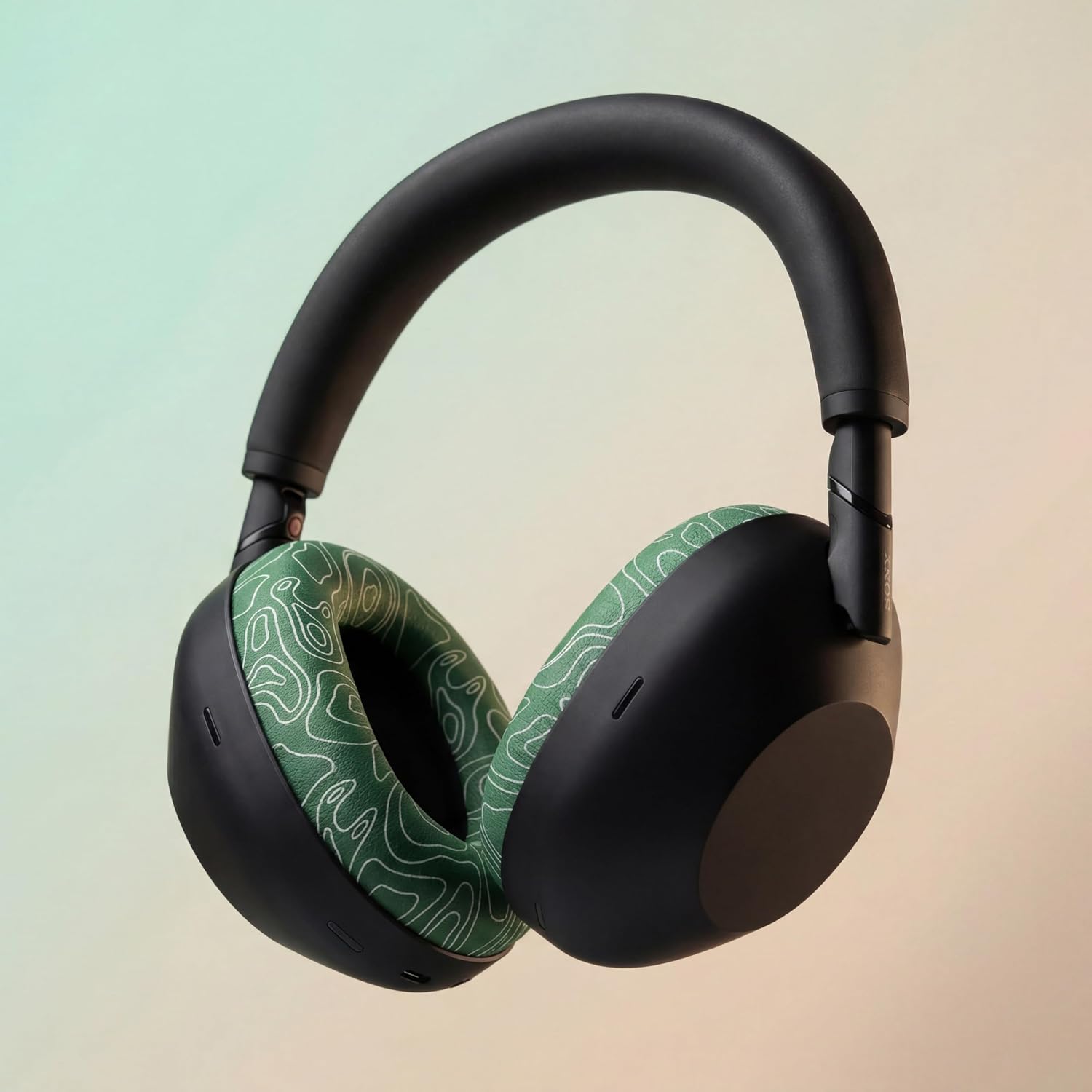 WC PadZ XM6 – Premium Replacement Earpads Compatible with Sony WH-1000XM6 Headphones by Wicked Cushions | Enhanced Comfort, Durable PU Leather & Sound Isolation | Emerald Tide