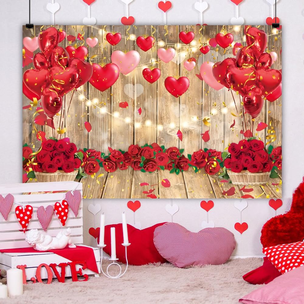 Valentinstag-Fotohintergrund 2,4x1,8m – Rosa Herz-Design Für Hochzeiten, Babypartys & Mehr