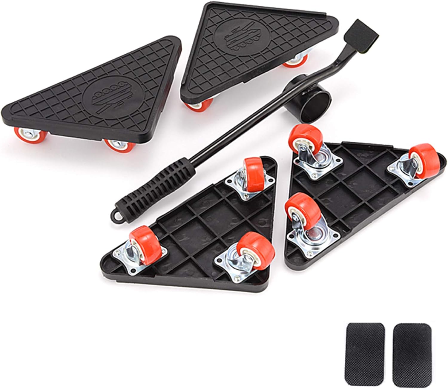 Super Big Clearance! JHCHU Furniture Dolly Easy and Safe Furniture Movers for Heavy Objects, Stable Triangle Structure 360° Rotation Wheels Mover Roller Dolly for Moving [Max Load Capacity:1100lbs/500kg] (Tank Triangle)