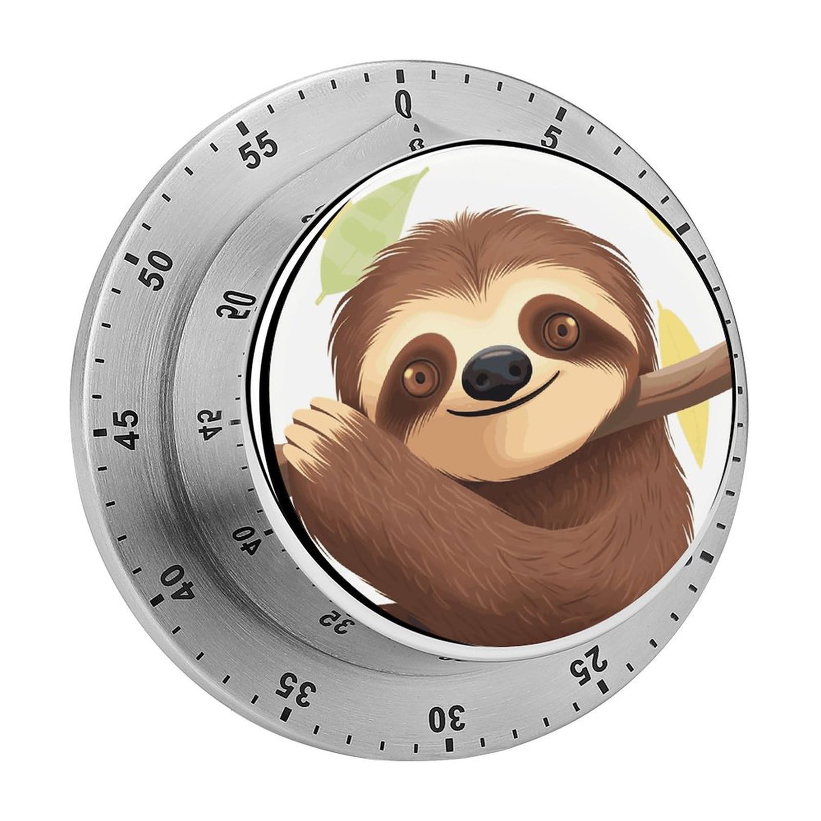 Adfgyerh Style Sloth Timer For Cooking, Kitchen Timer Magnetic No Batteries Required, Mechanical Timer With Loud Alarm, For Fitness Baking Exercise Oven