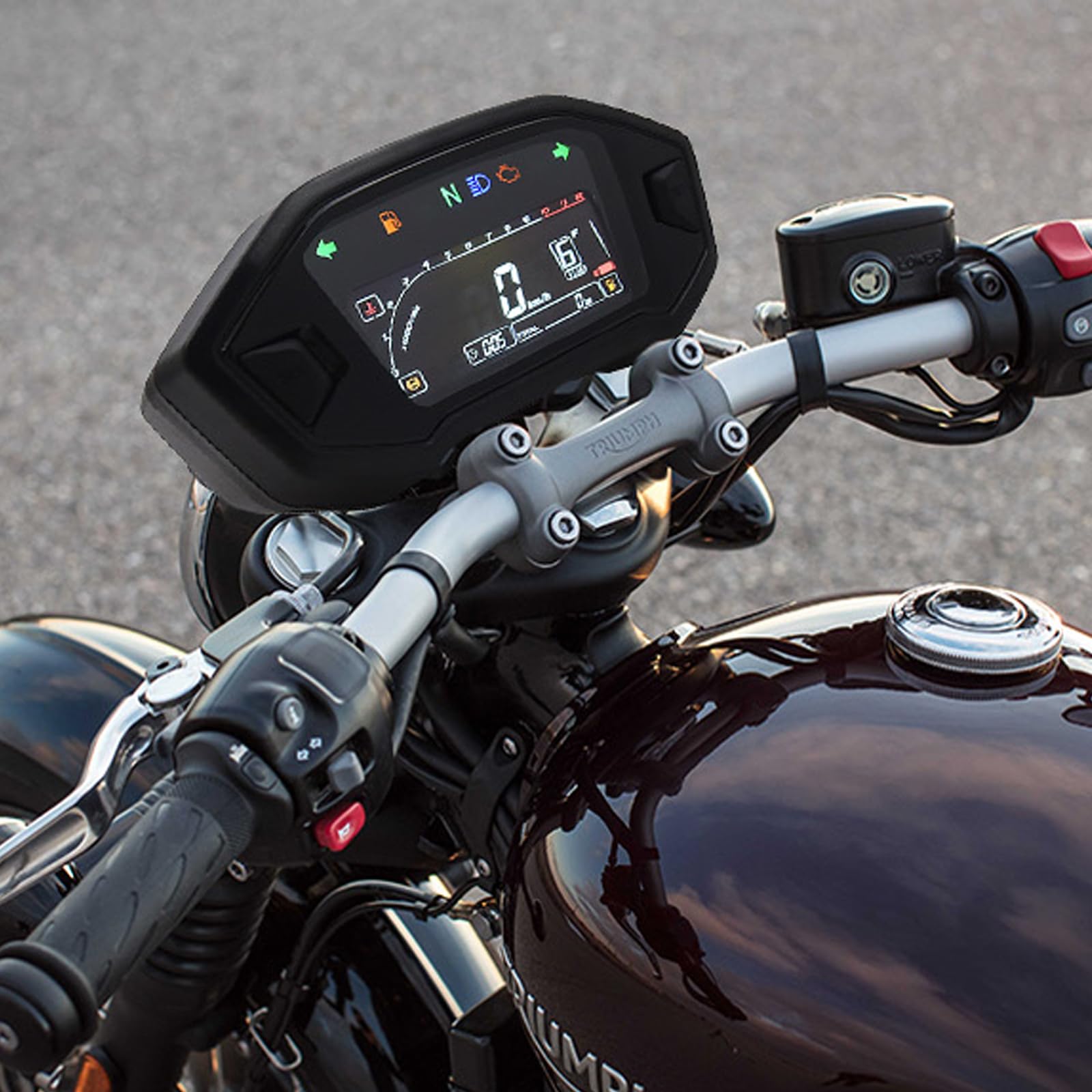 Geloo 12000 tr/min Tachymètre Universel Moto LCD Numérique Rétroéclairage Compteur de Vitesse Numérique Kilométrique Gauge 0–199 km/h Pour 1,2,4 cylindres
