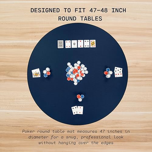 Miniatura 70 de Tapete de juego de mesa de 42 x 66 pulgadas, tapete Mahjong para mesa con bolsa de transporte, tapete de juego de neopreno antideslizante, cubierta