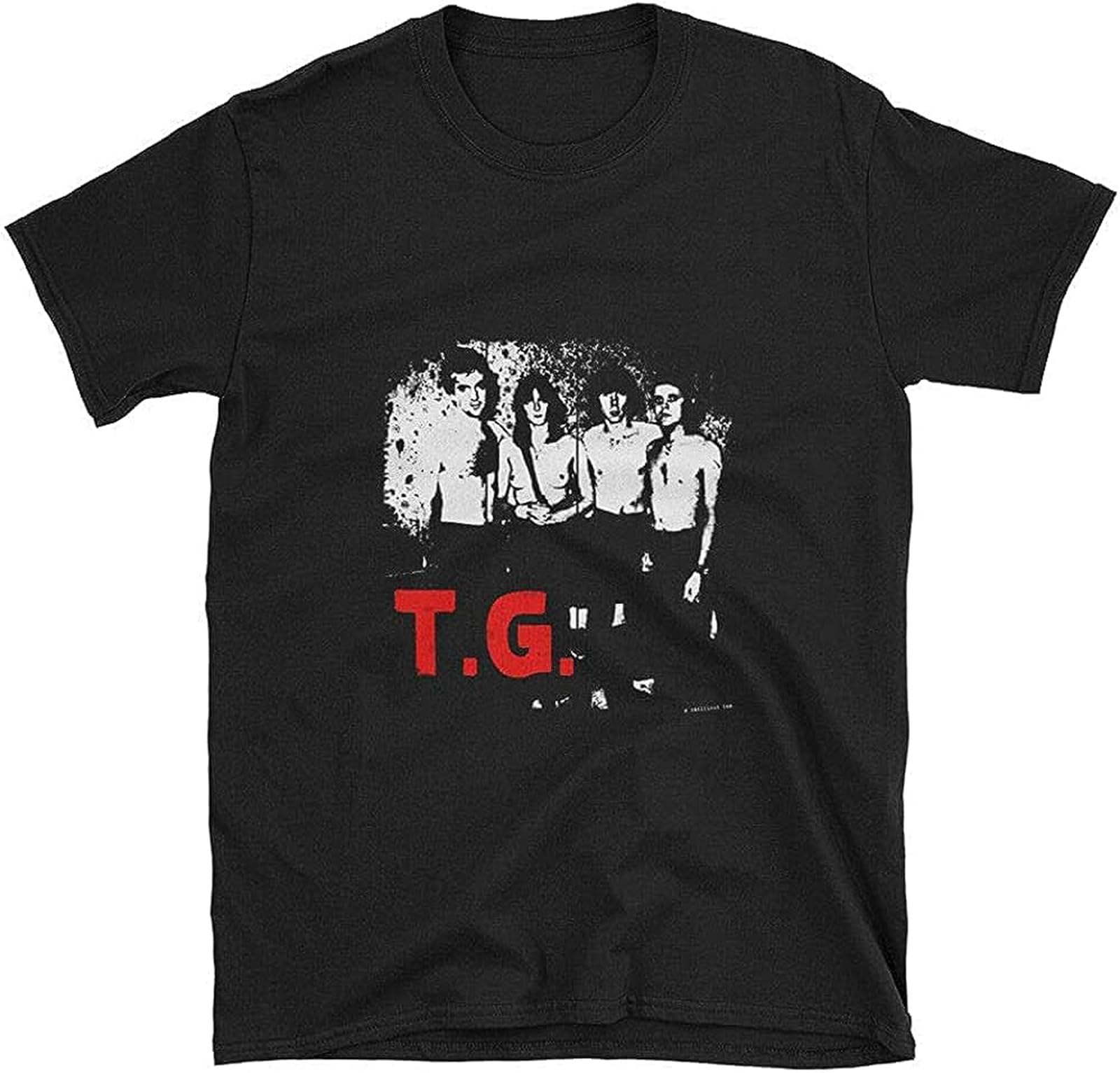 Keyru Men's Black Throbbing Gristle - Topless - Limitedition Tribute T-Shirt Colour1 Short Sleeve Xl