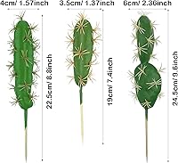 Vista 5 de Woohome 9 piezas de suculentas artificiales y plantas de cactus, decoración de cactus artificiales para decoración