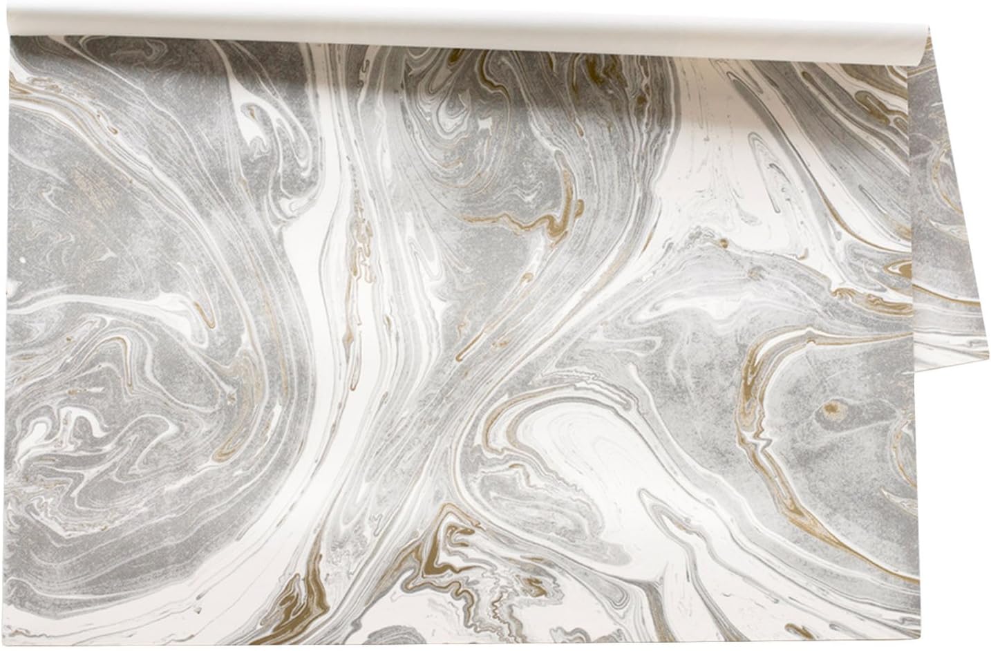 Kitchen Papers Gray and Gold Marbled Paper Placemat 30 Sheets American Made