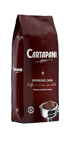 Caffe' Cartapani Espresso Casa, expreso italiano, café de grano entero de tostado medio, bolsa de 2.2 libras