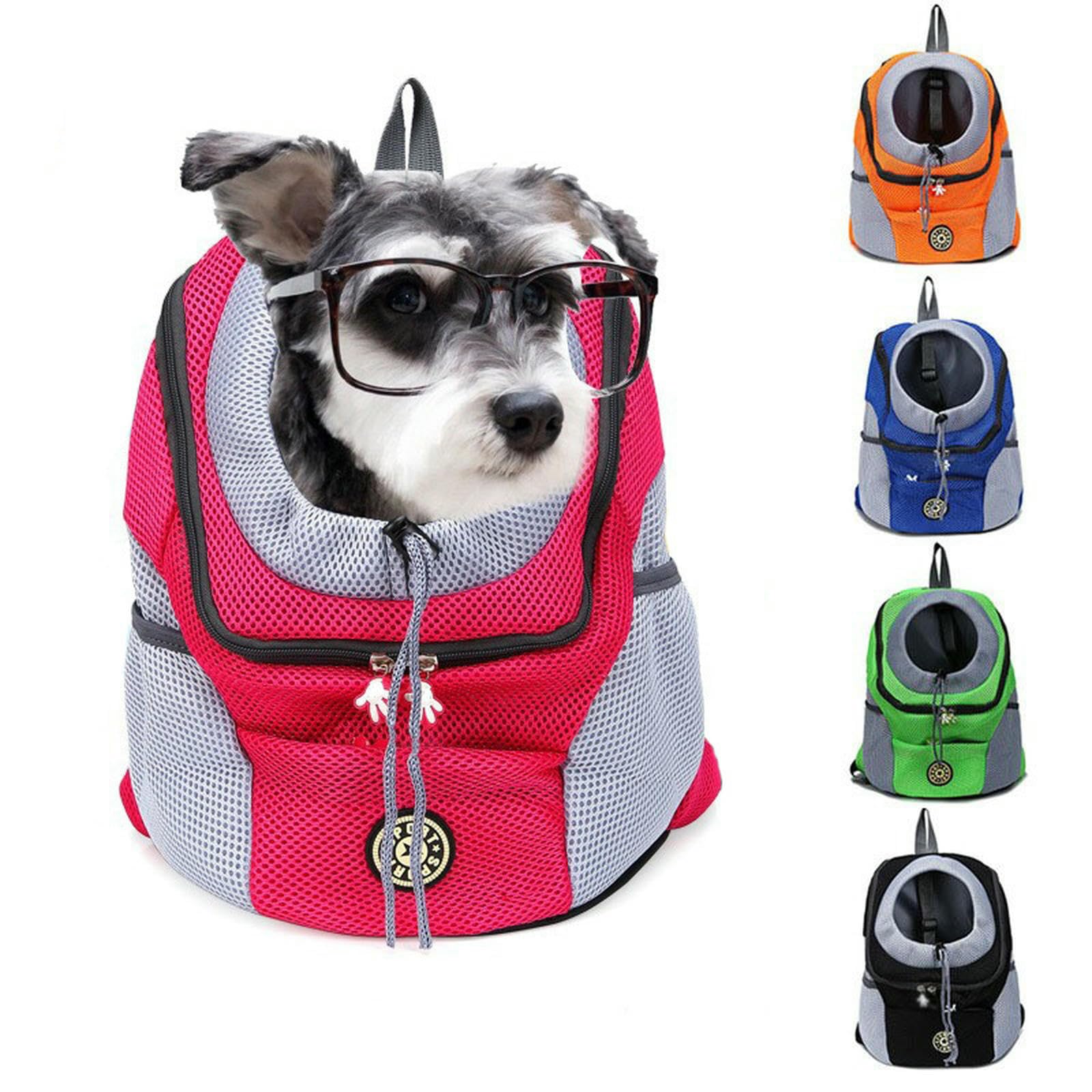 Sac à dos de transport chat et chien rose S pour vos balades en ville