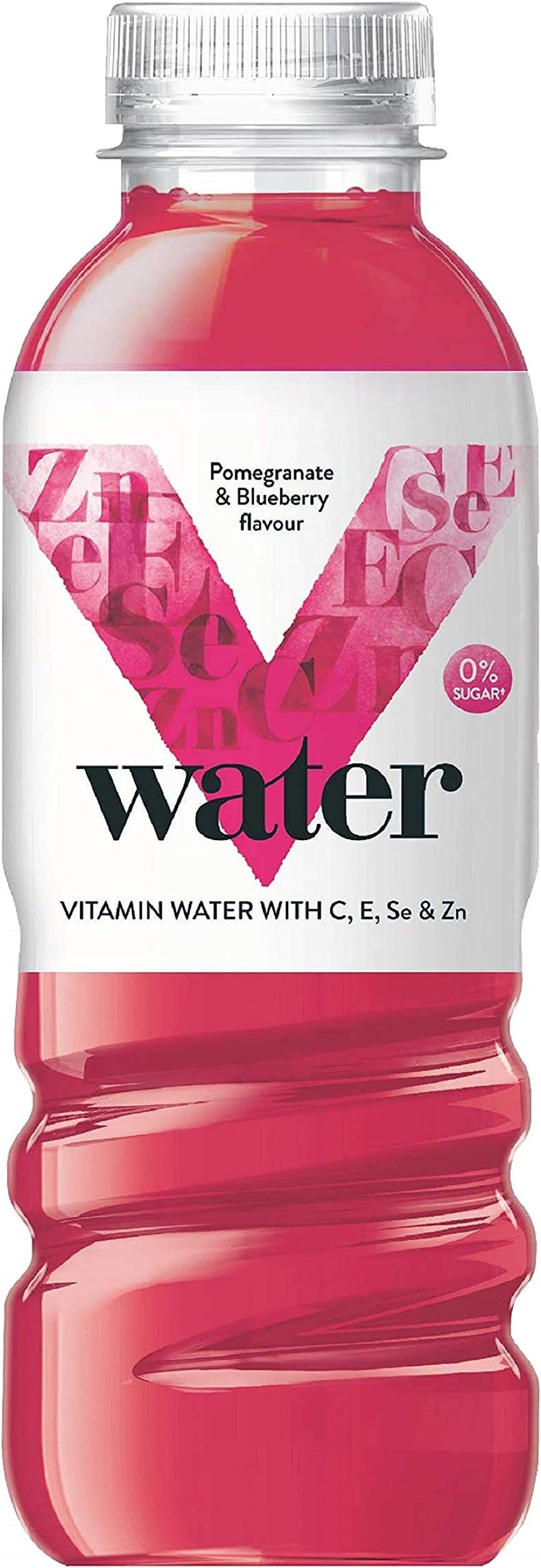 V Water Pomegranate & Blueberry Vitamin Water - Zero Sugar - No Artificials, 500 ml (Pack of 6)
