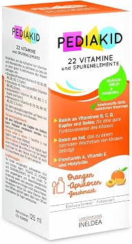 Pediakid 22 Vitamins and Trace Elements 125 ml of Ineldea