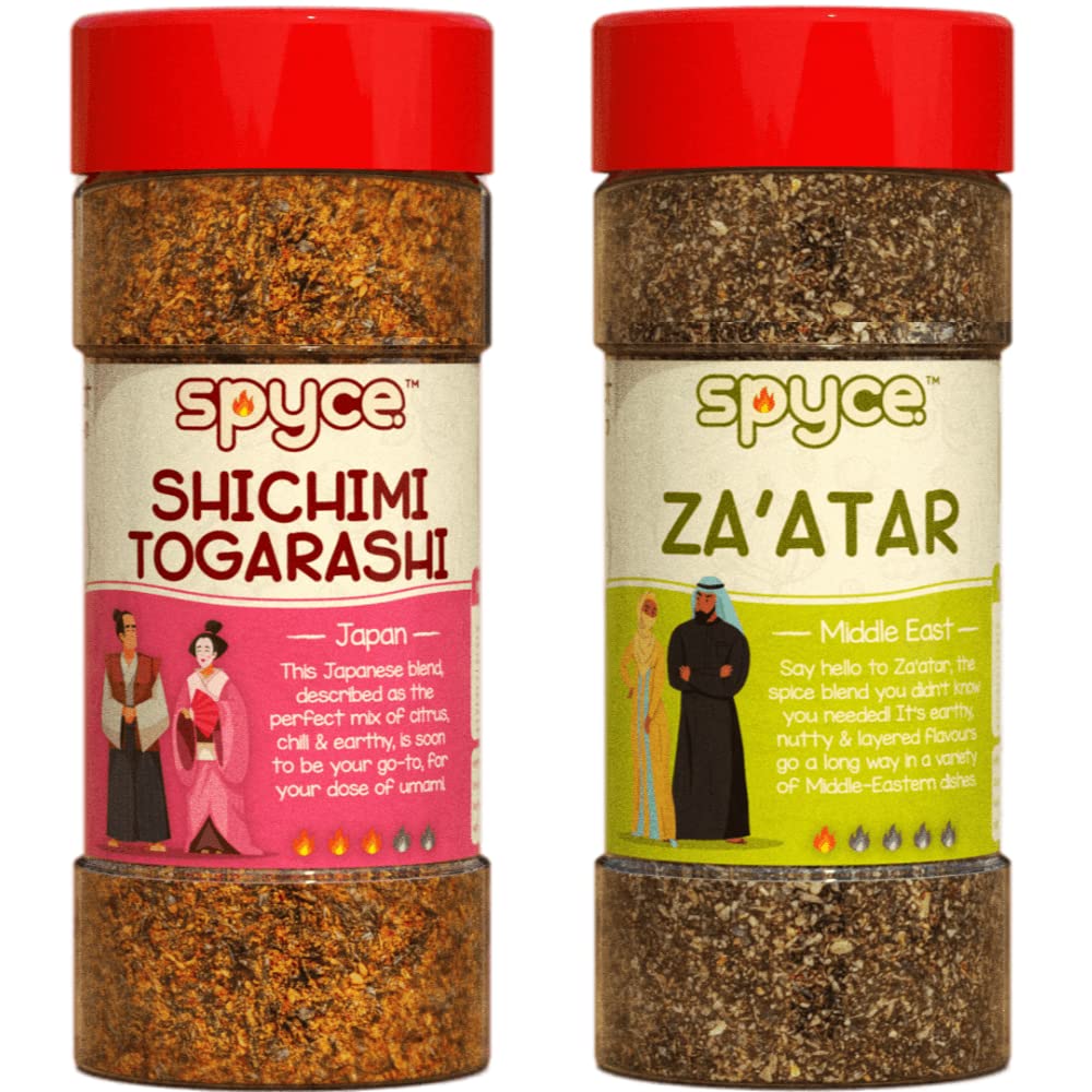 Spyce | Shichimi Togarashi 100g + Zaatar 100g | Spyce Bundles, Multi Packs, Buy More Save More | Spice Blends, seasonings & masalas (B0BT1H8NVF) Amazon Price History, Amazon Price Tracker
