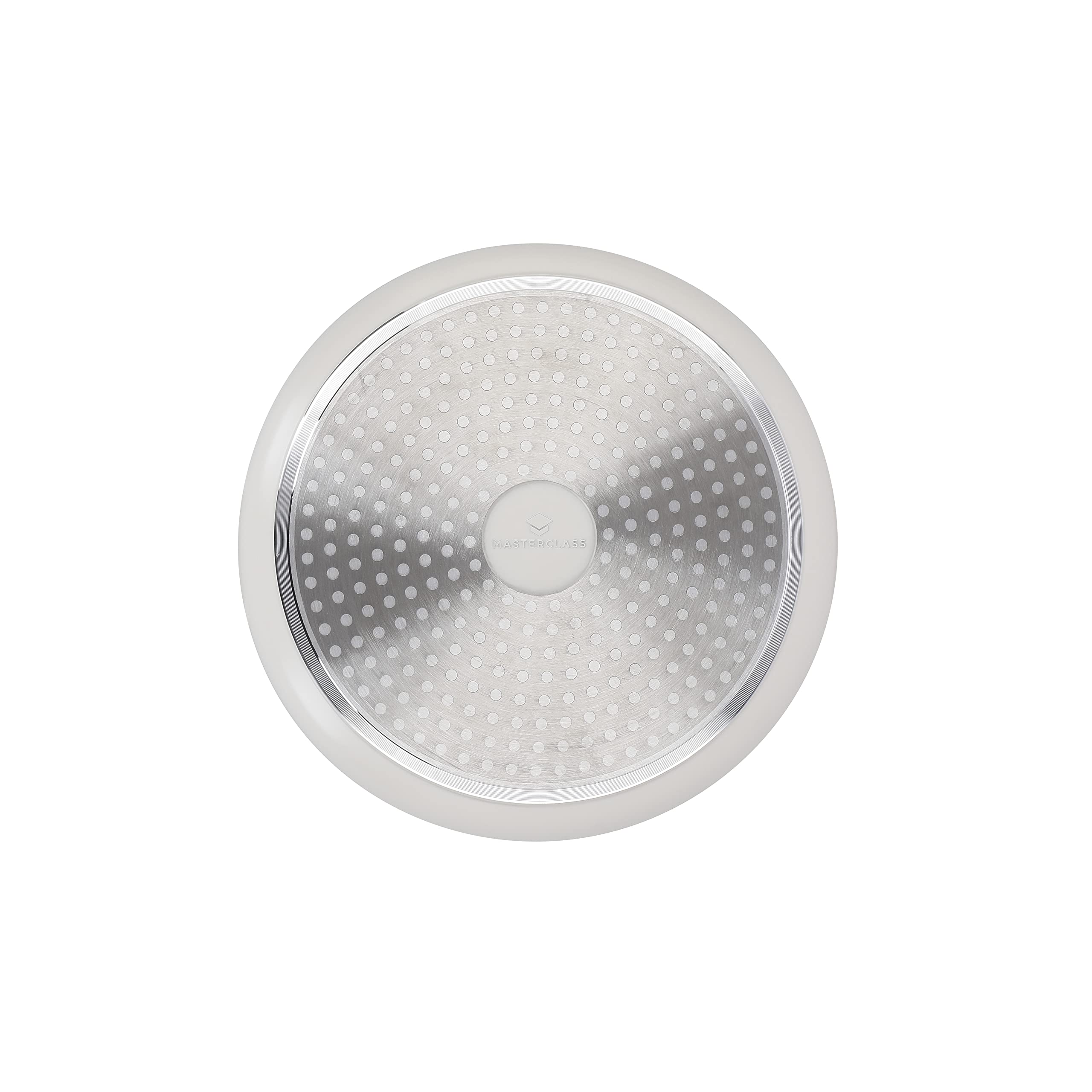 MasterClass Flache Auflaufform mit Deckel, Herd-zu-Ofen-zu-Tisch-Auflaufform, ultraleicht, optimale Wärmeleitung, 4L, cremefarben, Creme