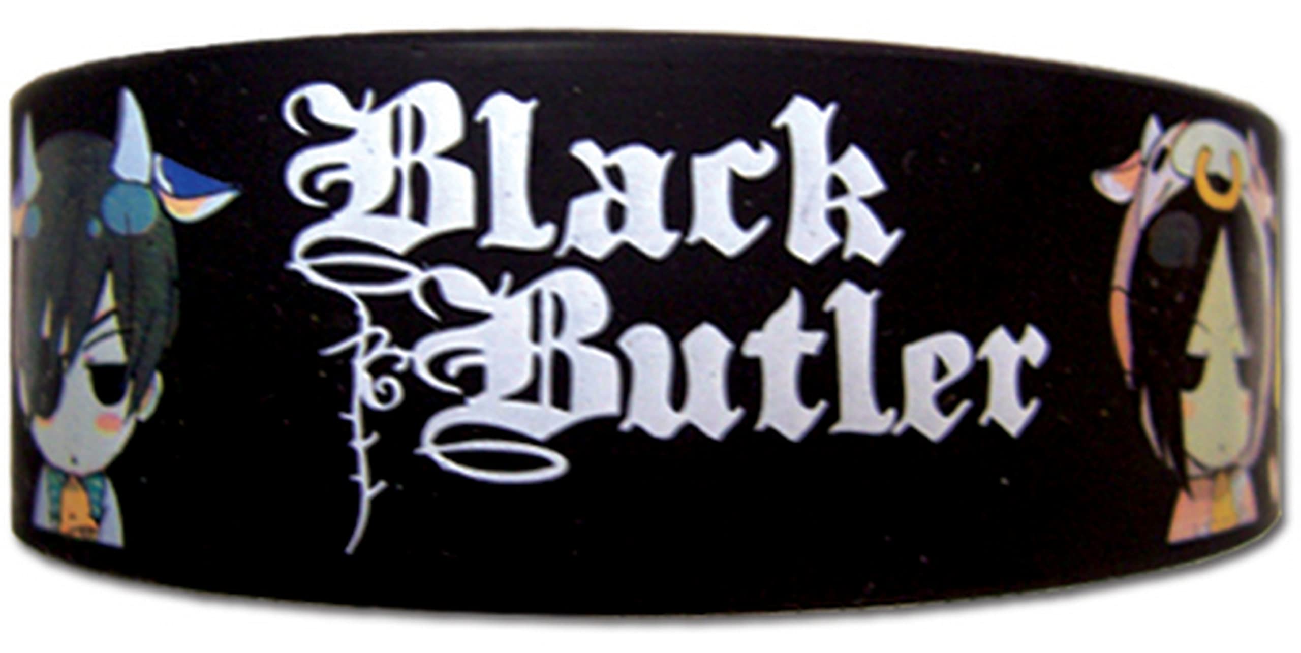 Black Butler - Sebastian Michaelis and Ciel Phantomhive Cow PVC Wristband