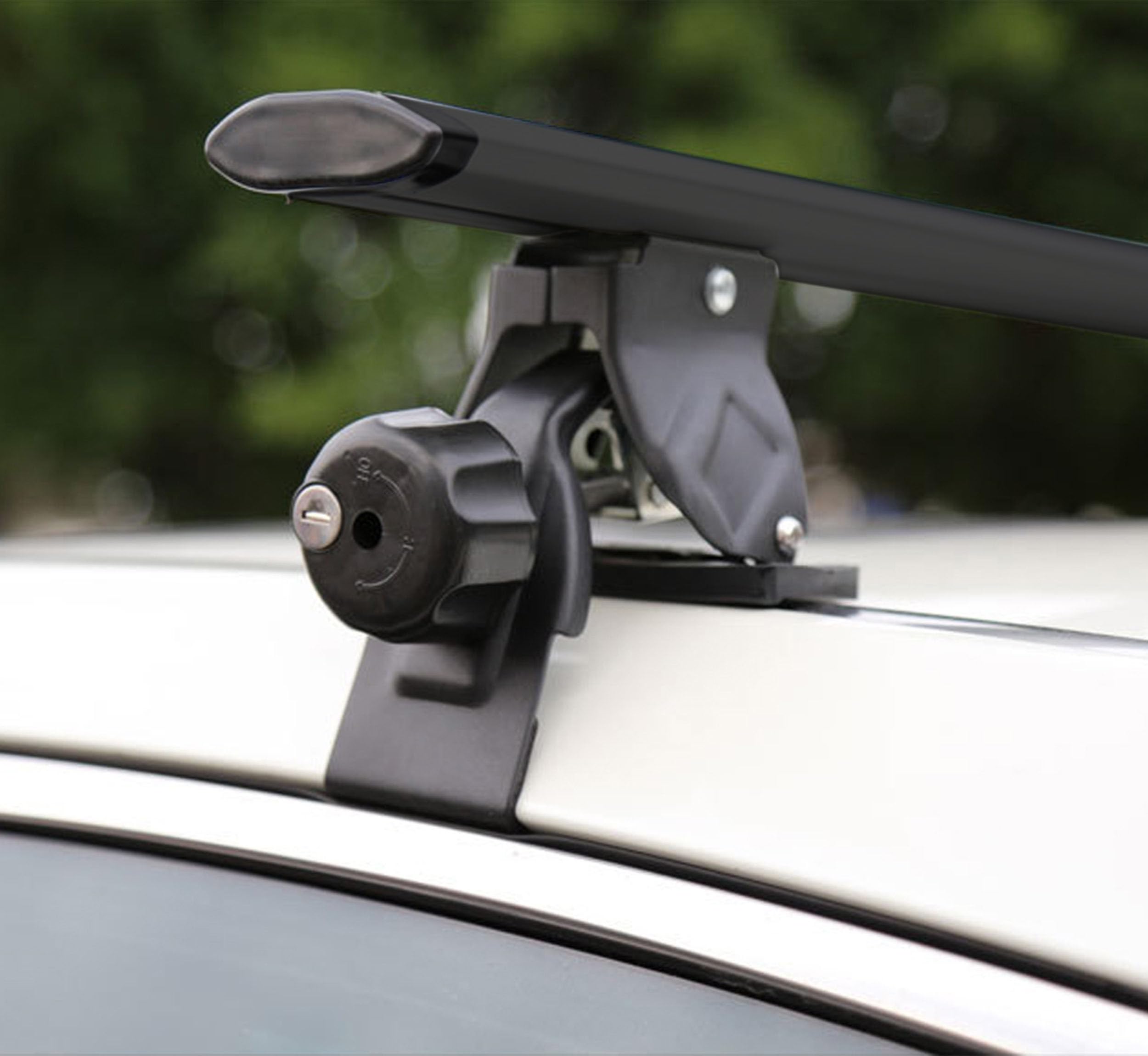 Rebeca Shop Barre portapacchi universali, per tutti i tipi di auto, scegli il modello adatto dal menu (LS5502-LS5503 Per tetto liscio, 130cm Per tetto liscio LS5502)