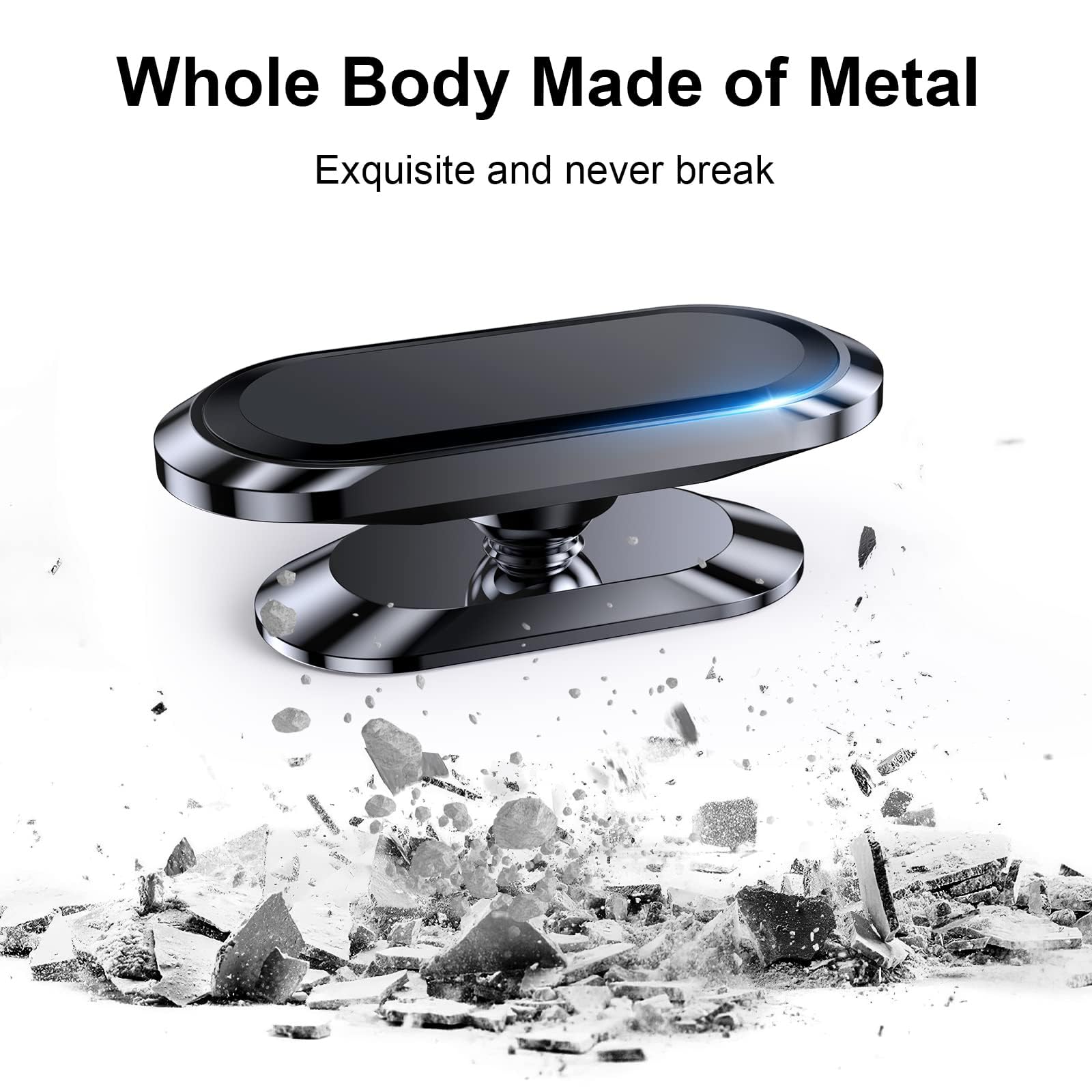 MACHSWON 2-PACK Magnetic phone holder for car dash 360° Rotation Universal Dashboard Carmount Magnetic Phone Mount 4 Metal Plate Car mount for iPhone magnetic car mount for cell phone - Image 4
